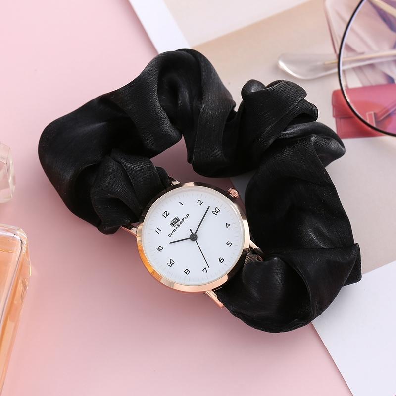 Korean watches for girls Ins Girls Alloy Ribbon Streamer Watch Female