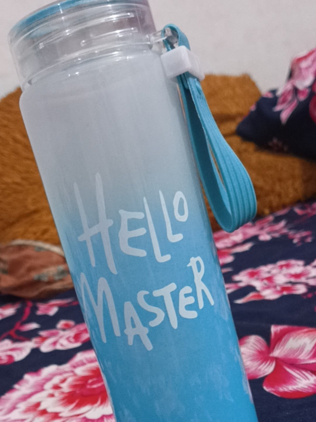 Hello master 400ml Colorful Glass Water Bottles For Girls Boys