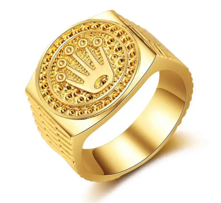 New fashion Golden King Ring Crown for Men & boy