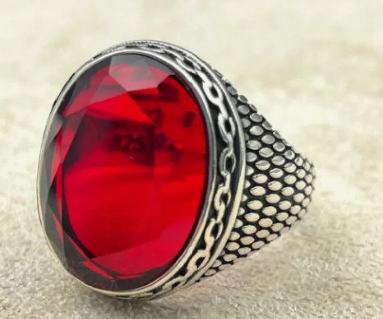 1 Pc Turkish Stone Ring New Design Stylish Random Design Ring For Men and Boys