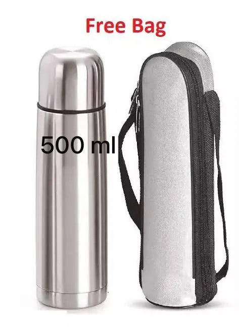 Imported Original 1000ml & 750ml Vacuum Thermos Flask Stainless Steel Cold & Hot Water , Sports & Gym |