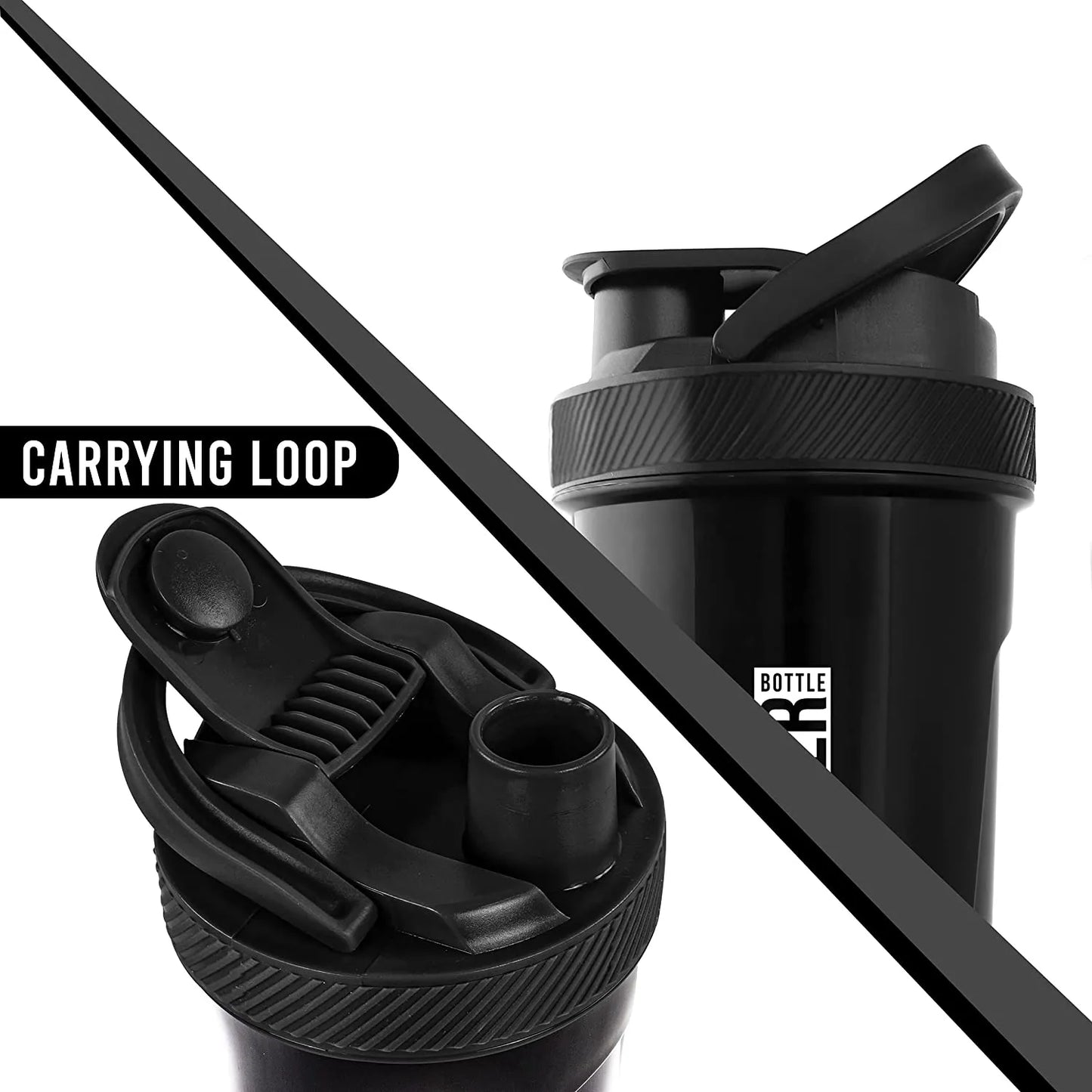 Gym Shaker Bottle Water Bottle Fitness Sports Classic Protein Mixer Shaker Bottle (24-Oz)