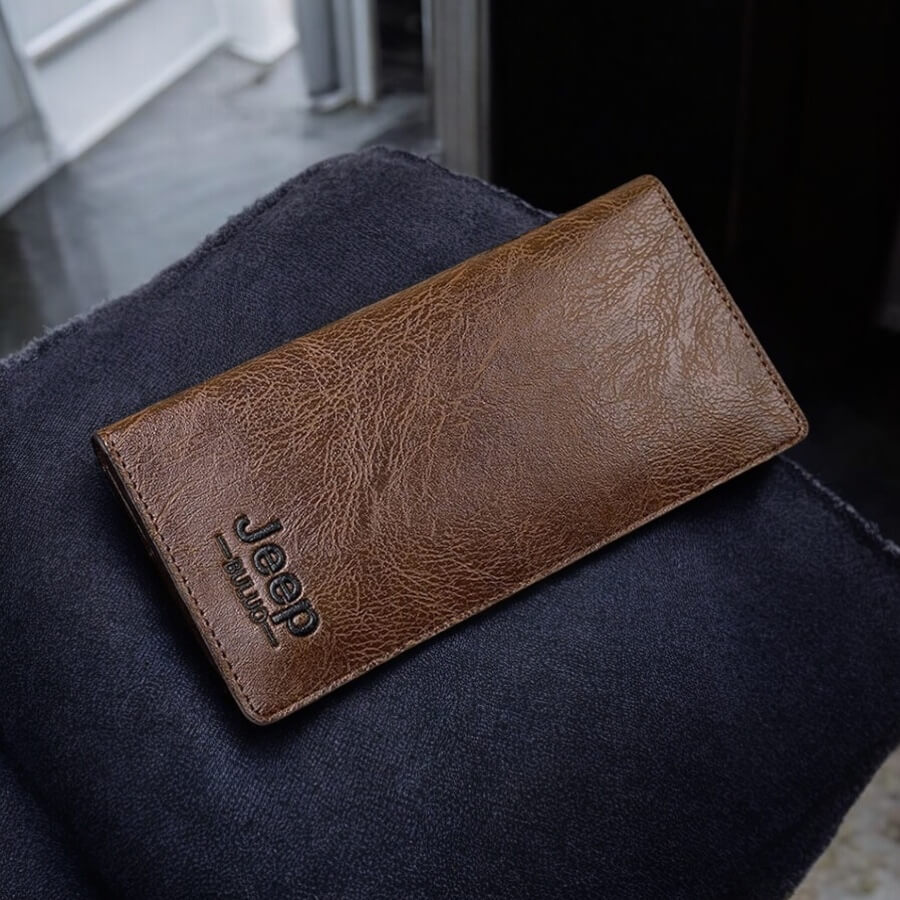 New Trendy SLIM PU Leather Long Wallet For Men and Women