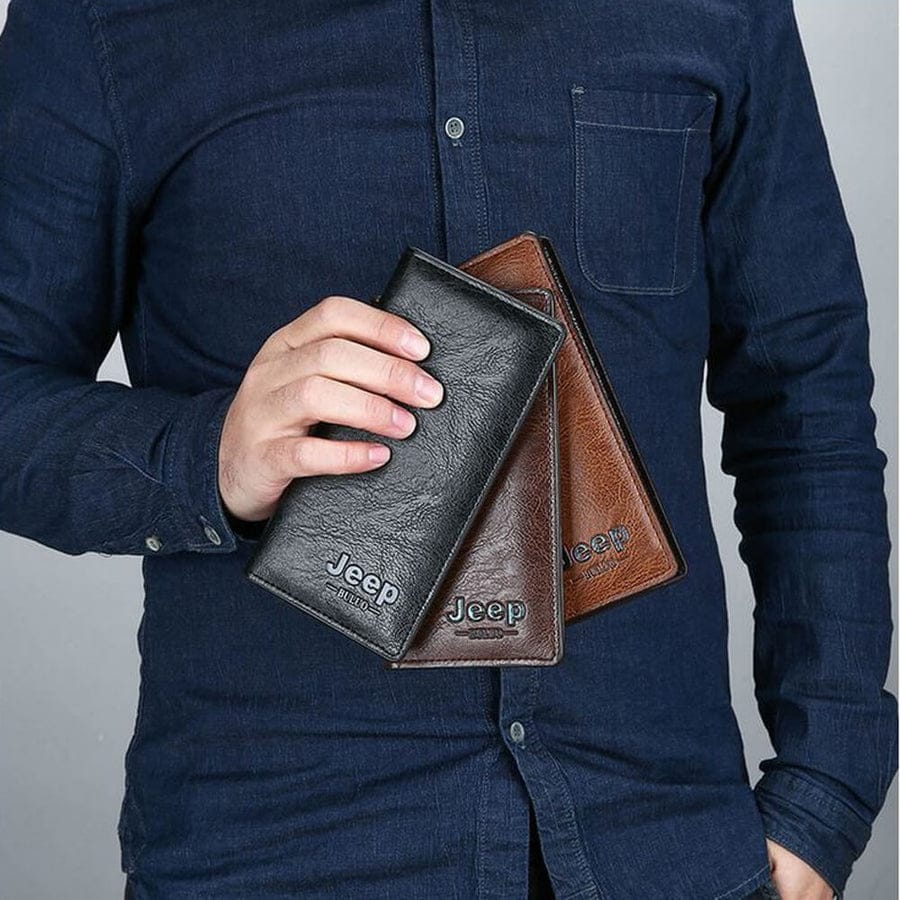 New Trendy SLIM PU Leather Long Wallet For Men and Women