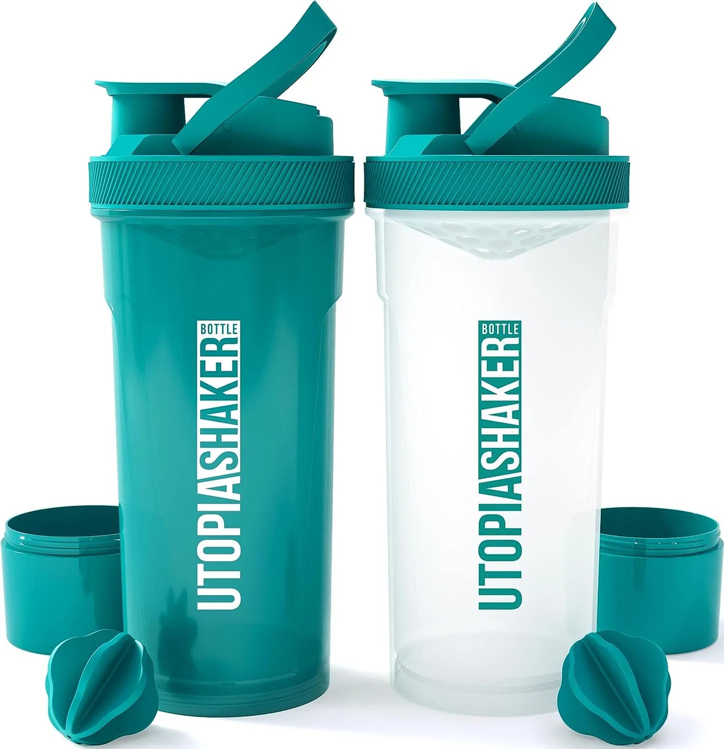 Gym Shaker Bottle Water Bottle Fitness Sports Classic Protein Mixer Shaker Bottle (24-Oz)