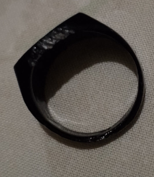Black Titanium Ring & Men Black Titanium Challa for Men Pack
