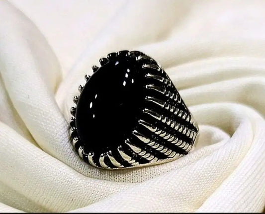1 Pc Turkish Stone Ring New Design Stylish Random Design Ring For Men and Boys