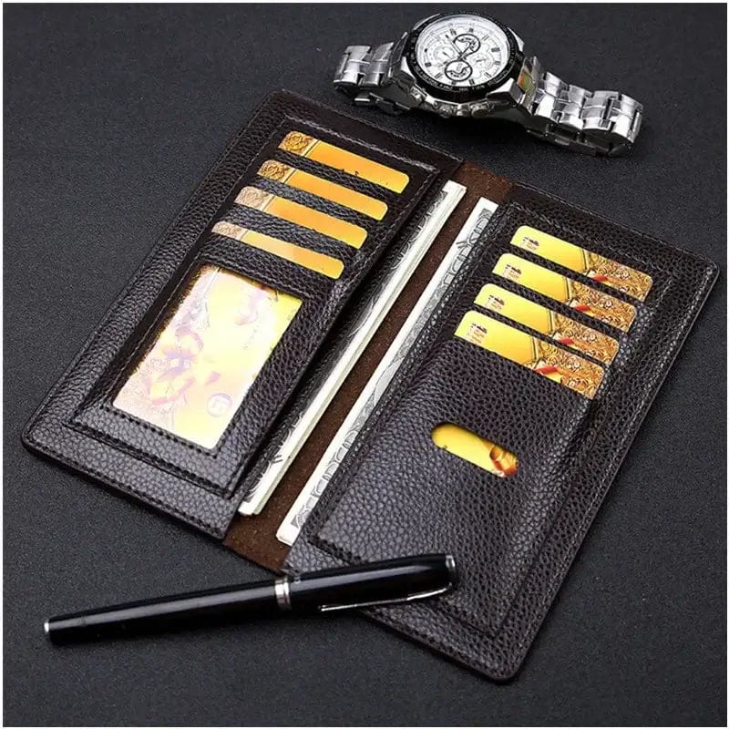 New Trendy SLIM PU Leather Long Wallet For Men and Women