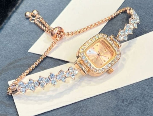 Stylish classy Bracelet Chain watch for Girls Adjustable & fashionable