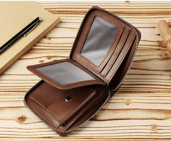 Leather GOL Zip Wallet / Men Fashion Wallet / Men’s leather wallet / Gents wallet
