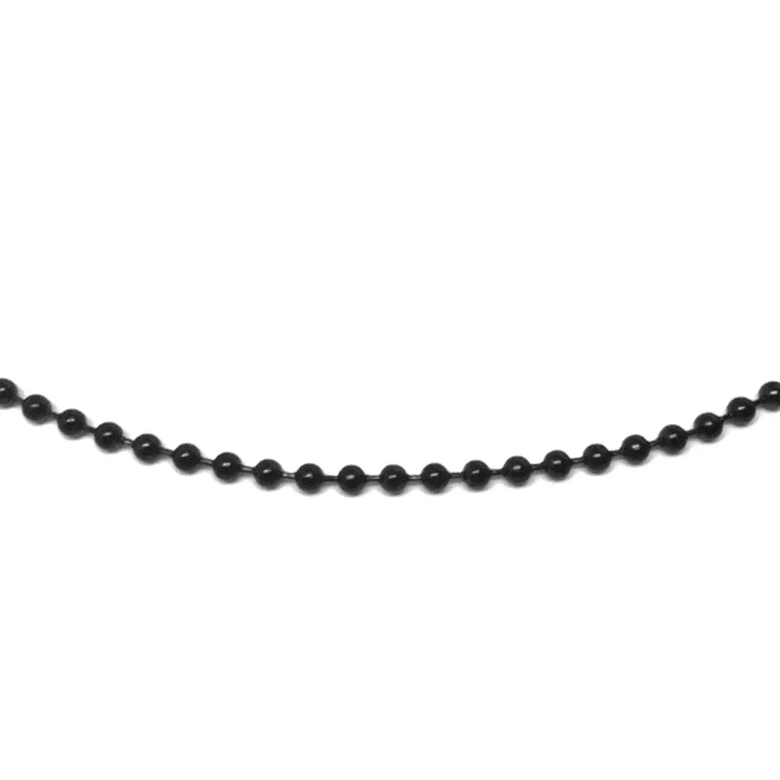 Casual Lightning Thunder Black Color Pendant With Bead Ball Chain Necklace For Men Women