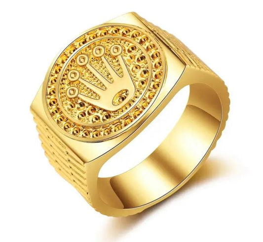 New fashion Golden King Ring Crown for Men & boy