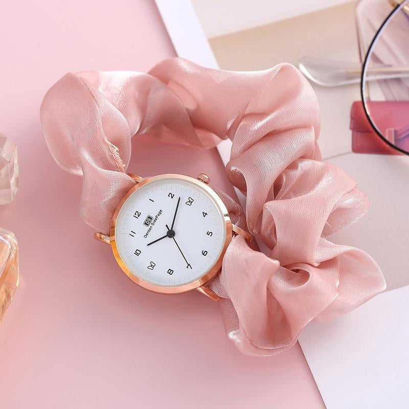 Korean watches for girls Ins Girls Alloy Ribbon Streamer Watch Female