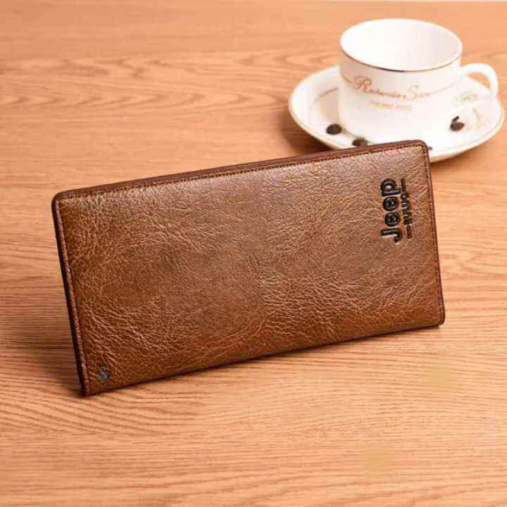 New Trendy SLIM PU Leather Long Wallet For Men and Women